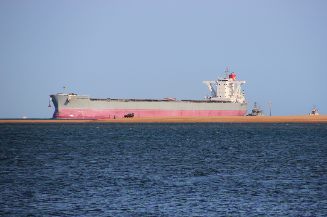 Picture BHPBIO or FMG ore carrier in Port Hedland 